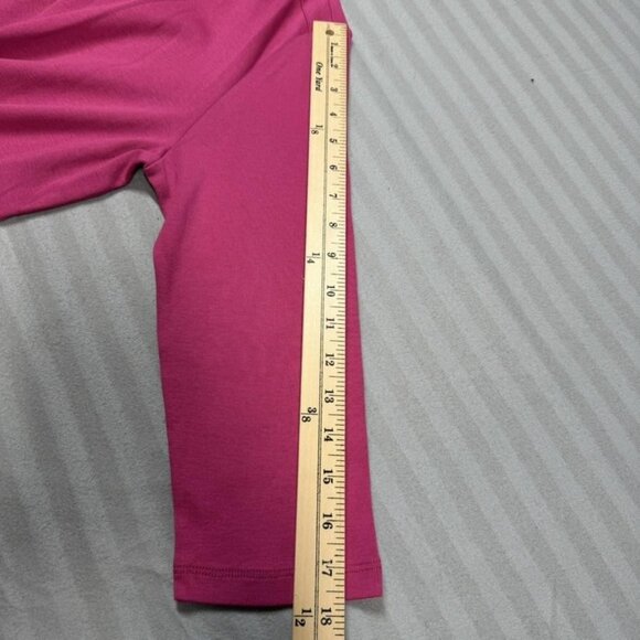 SEG'MENTS Shirt Womens XL Pink 100% Cotton 3/4 Sleeve Boat Neck Top Casual - Picture 6 of 8